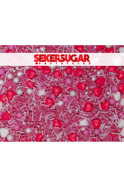 ŞEKER & SUGAR Pasta Süsleme Şekeri Mixs Baby Shower Pembe 40 gr. Sprinkles