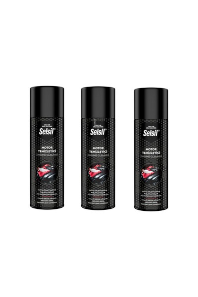 Selsil Motor Temizleme Sprey 500 ml 3 Adet