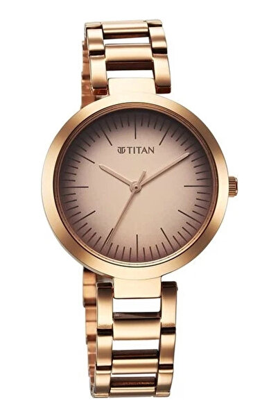 Titan Women's Analog Beige Dial Watch - 2480WM06