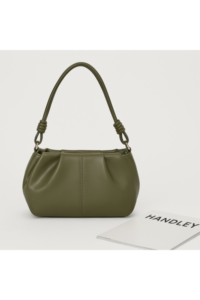 Handley Geantă de umăr cu detaliu pliat de lux