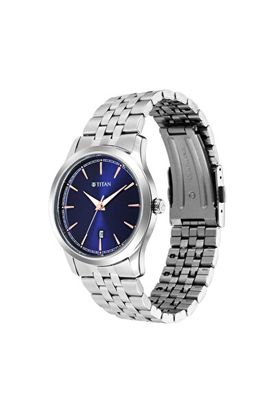 Titan Men's Analog Blue Dial Watch - 1823SM02