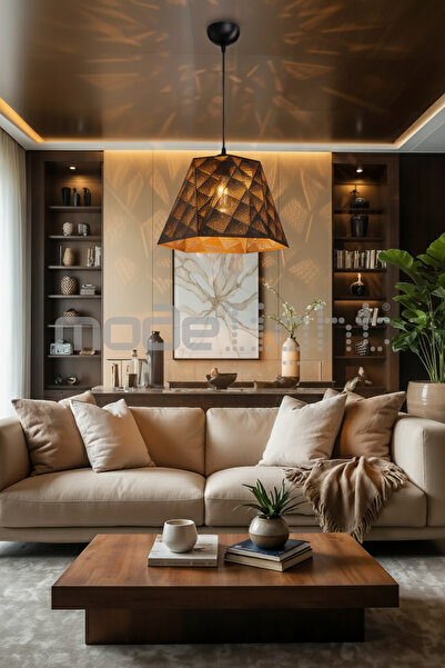 Modelight LAZER KESİM METAL TEKLİ SARKIT - SALON-OTURMA-ÇOCUK-YEMEK-YATAK ODASI-ANTRE-MUTFAK