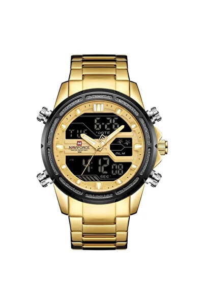 Naviforce Ανδρικό ρολόι χρονογράφου με οπίσθιο φωτισμό συναγερμού και ψηφιακό...