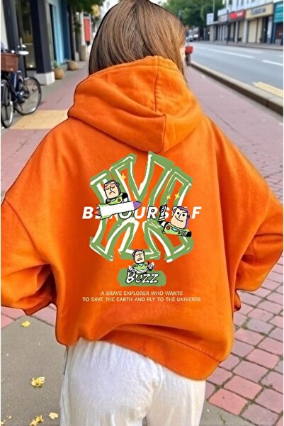 ArtYus Unisex Buzz NY Colorful Special cu imprimeu Cotton supradimensionat cu...