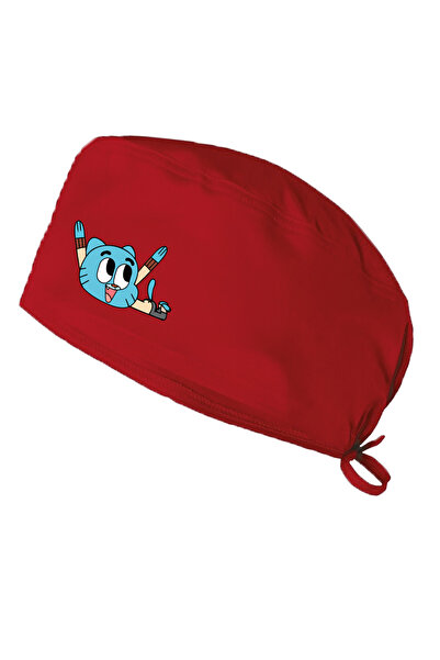 bonecim Gumball Themed Dentist Surgical Cap Doctor Nurse Hospital Cap