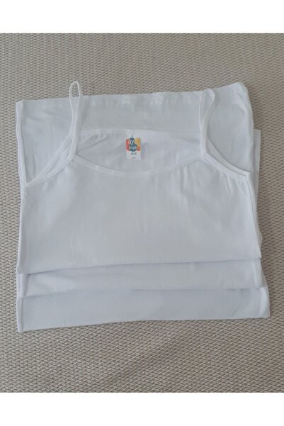 AYS Kız Çocuk Beyaz Atlet 8-9 yaş 6'lı