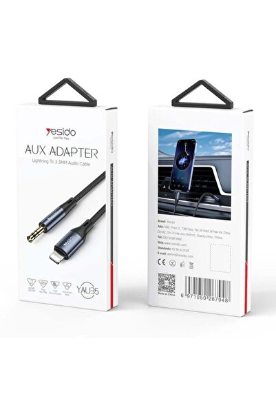 Yesido YAU35 8 Pin to 3.5mm AUX Audio Adapter Cable
