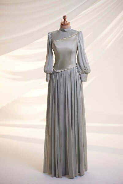 Larache Linda Tesettür Abiye Korseli