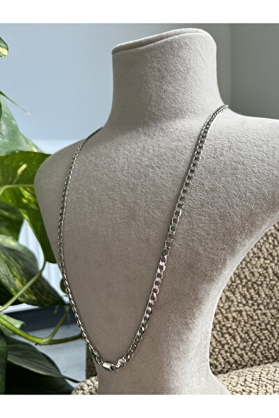 Fam&Co Jewelry Xuping Silver Color Unisex Chain Necklace – Thick and Stylish Cuban Model