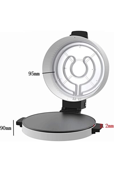 Generic Shopi RADIOTRONICS Pizza & Chapati Maker, 2100W Heavy Duty, Non-Stick Surface, Fast Heating