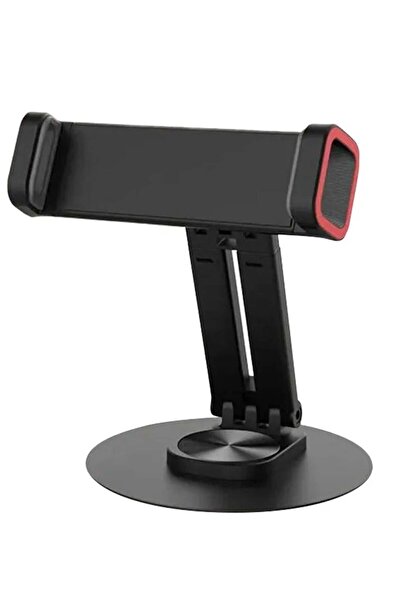 Jmary MK-63 حامل سطح مكتب قابل للطي بقاعدة دوارة 360 درجة للهواتف/الأجهزة اللوحية