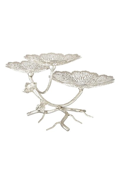 Dania Luxury metal serving stand with a botanical design - a touch of elegance to your table