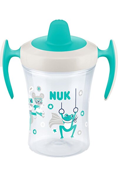 Nuk Trainer Cup | Spill-proof Training Cup | Soft Spout | BPA Free | 230 ml | Green Frog