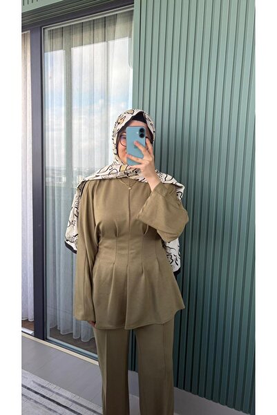 RAVENNE Luna Arkadan Bağlama Detaylı, Belden Pileli Alt-Üst Takım