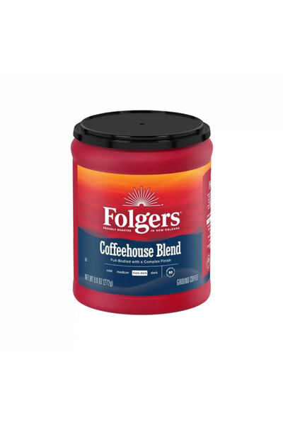Folgers قهوة مطحونة من مزيج القهوة، تحميص متوسط إلى داكن، 272 جرام