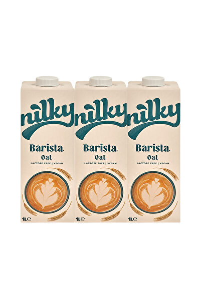 NİLKY Barista Yulaf Sütü Bitkisel Bazlı Laktosuz Vegan 3 x1 lt