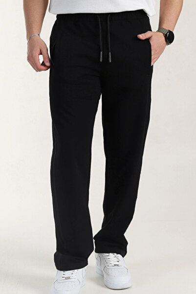 EXSPORT Συμπαγές φούτερ με 2 λωρίδες με φερμουάρ και ίσιο πόδι