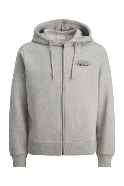 Jack & Jones سترة JJMAKOTO Sweat Zip Hood للرجال بقلنسوة - مريحة وأنيقة