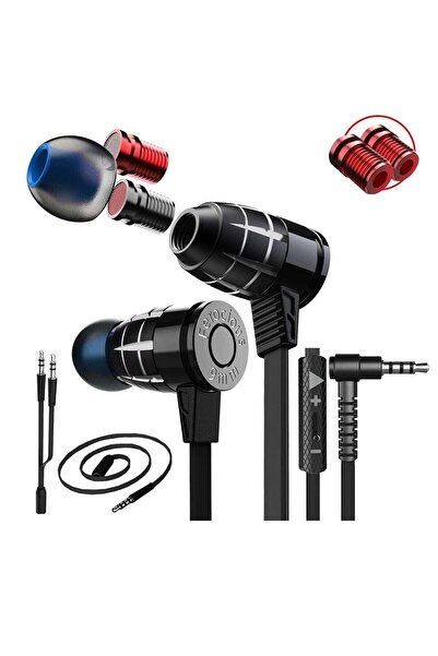 PLEXTONE سماعة اذن بليكستون للالعاب G25 مع ميكروفون ستيريو باس وصوت عالي الدقة، تدعم جميع الاجهزة (اسود)