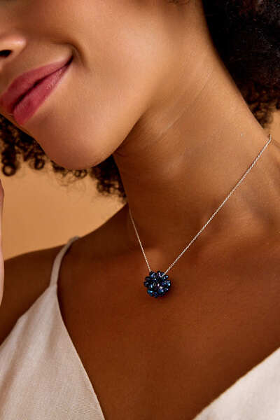 art and crafts jewelry Siyah Arpa İnci Top Kolye