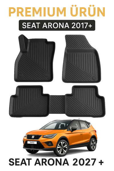 Black Gold Seat Arona 2017+ 3D Havuzlu Oto Paspas Premium