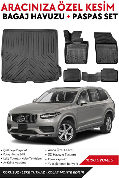 ko kaliteoto Volvo Xc60 2018-2019-2020-2021-2022-2023-2024-2025 Model Bagaj H...