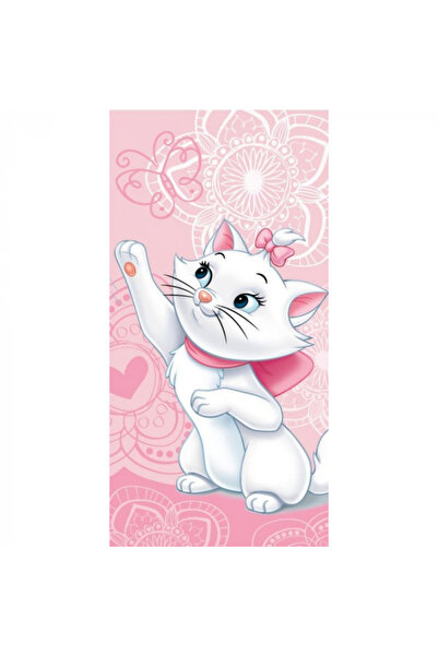 Disney Marie Cat Beach Towel, Pink, 70x140cm, 100% Cotton