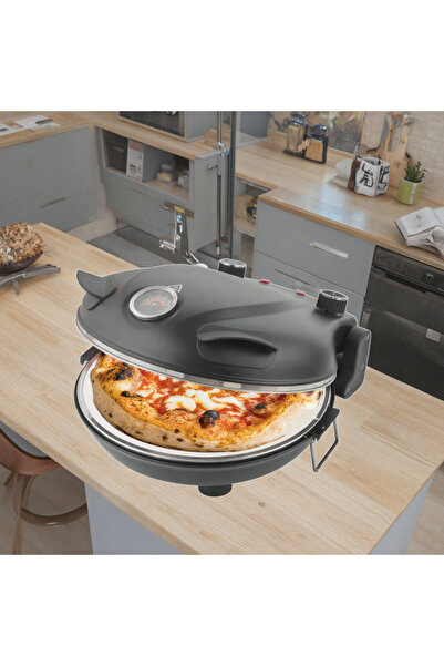 Generic Commercial Electric Pizza Oven with Large Viewing Window and 12-Inch Stone