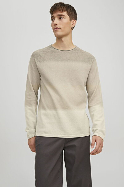 Jack & Jones سترة رجالية برقبة دائرية - هيل