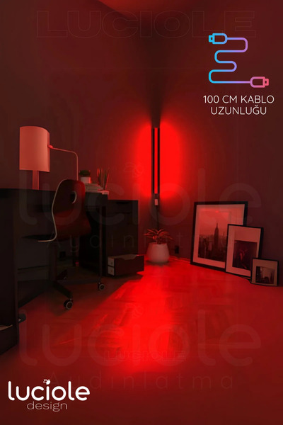 luciole Luxe RGB Akıllı LED Aplik / Abajur – Bluetooth Kontrollü 256 Renk Ambiyans Işığı
