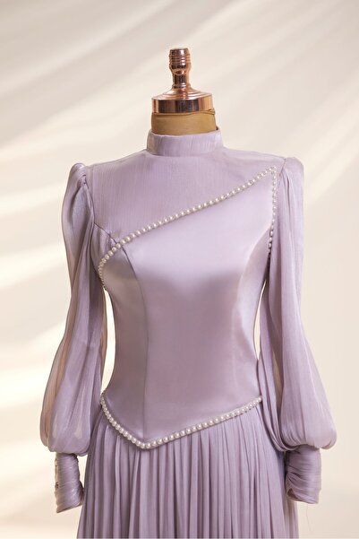 Larache Linda Tesettür Abiye Korseli