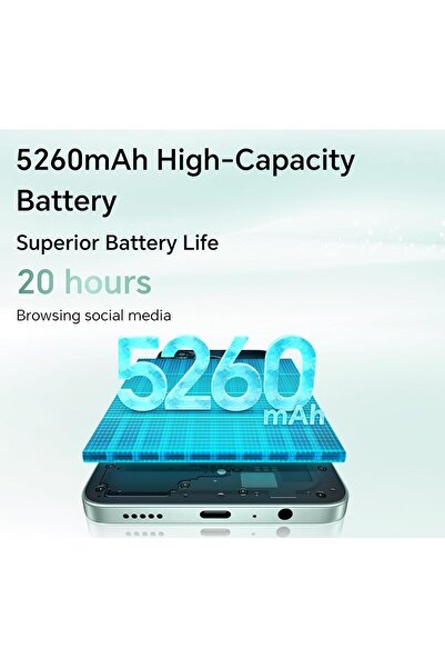 HONOR X5c Plus 4G Smartphone, 4GB RAM 128GB ROM, Dual SIM, 5130mAh Battery, 6.74" 90Hz Display, 50MP