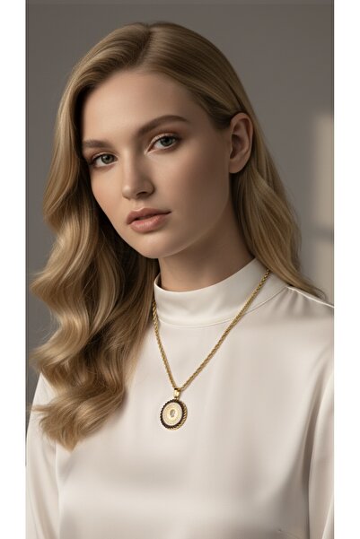 Manu Collection Kadın gold ata burgu model paslanmaz Çelik kolye özel tasarım...