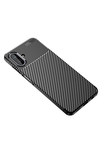 Techsuit Carcasă din fibră de carbon pentru Samsung Galaxy A07 4G, neagră