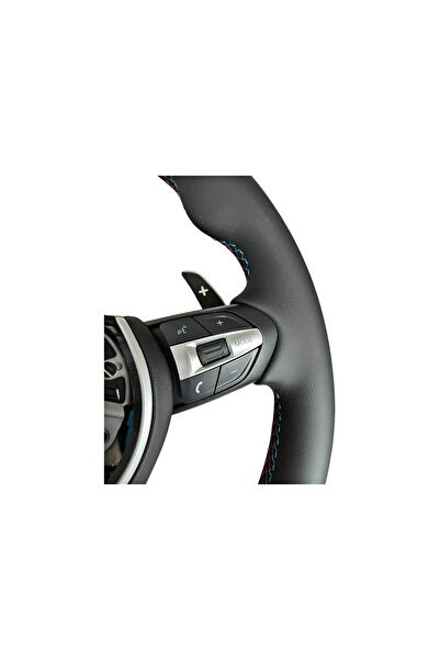 Lumi LUXURY Leather sports steering wheel compatible with BMW 5 Series F10 F11 F07 6 Series F06 F12 F13 7 F01 F02 models