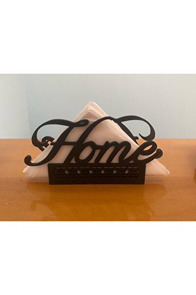 Print Zone Home Yazılı Modern Ev Dekoru Peçetelik | Masa Üstü Şık Servis Organizeri