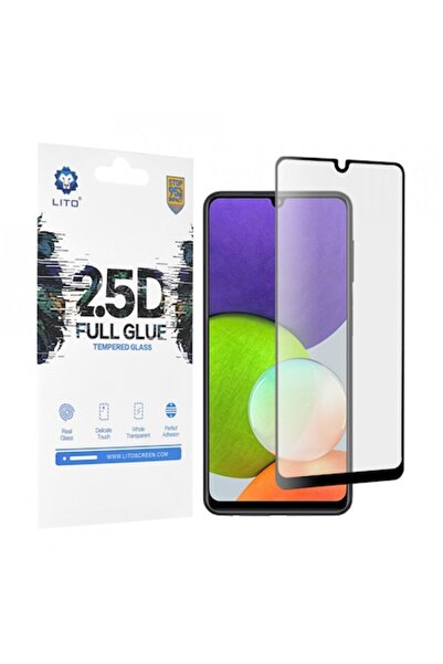 Lito Folie pentru Samsung Galaxy A22 4G / M22 4G - 2.5D FullGlue Glass - Black