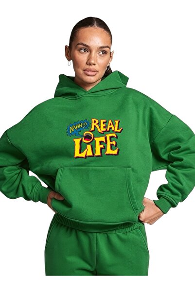 ArtYus Unisex Real Life Colorful Special cu imprimeu Cotton supradimensionat ...