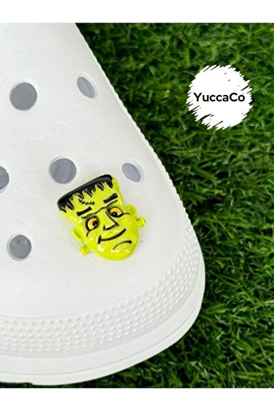 Crocs Frankenstein Terlik Süsü/Cadılar Bayramı Konsept Terlik Aksesuarı/Terlik Charm/3D Jibbitz