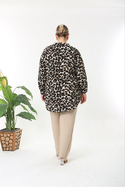 Generic Brand Tunic Woven Viscose Cotton Fabric Relaxed Fit Tunic