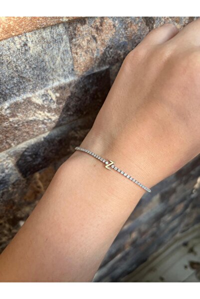 bijoux uniques سوار أنيق من الفولاذ على شكل حرف Z