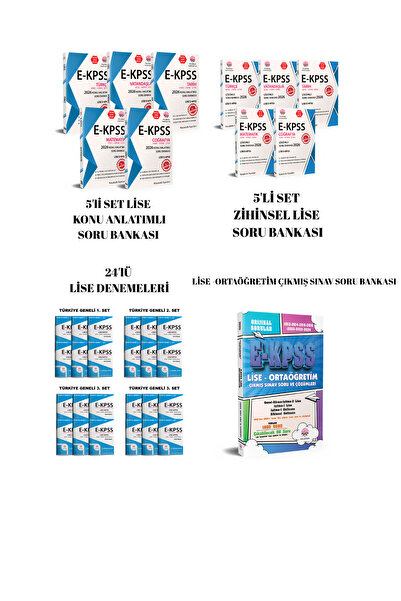 Kocakafa Yayınları EKPSS LİSE KONU ANLATIMLI SORU BANKASI-EKPSS LİSE SORU BAN...
