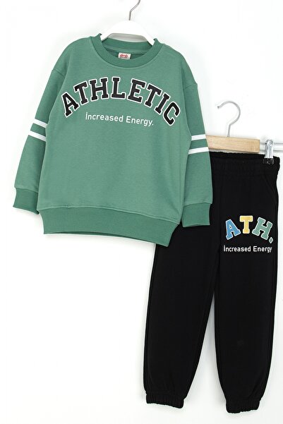 DMB BOYS & GIRLS Boy's Elasticated Leg Cotton Printed Tracksuit Set