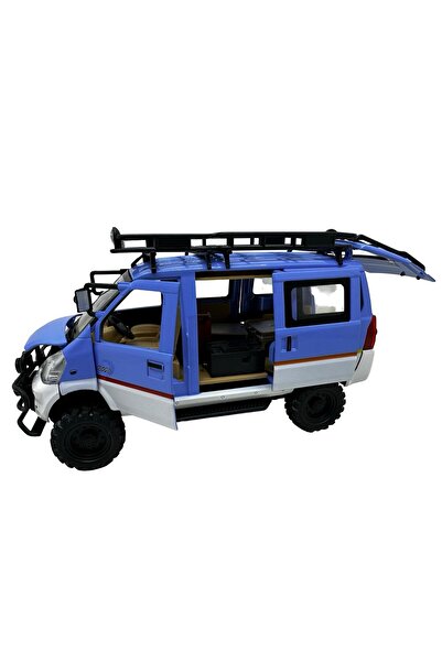 JPT 1:24 Scale Blue Off-Road Campervan Model with Lights