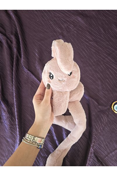 Jasminya Дівчача РОЗОВА плюшева іграшка з фігуркою, з вушками, з голосом, зим...