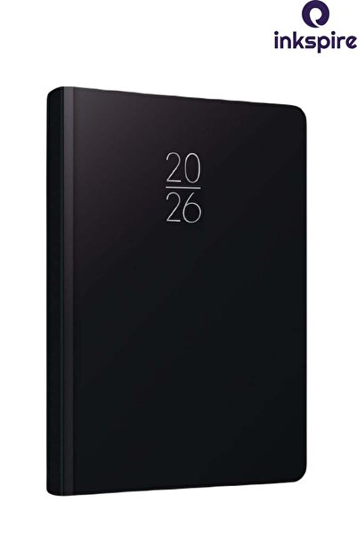 inkspire 2026 Ajanda Suni Deri Ciltli 17X24 Cm Çizgili 1 Adet Günlük Yıllık P...
