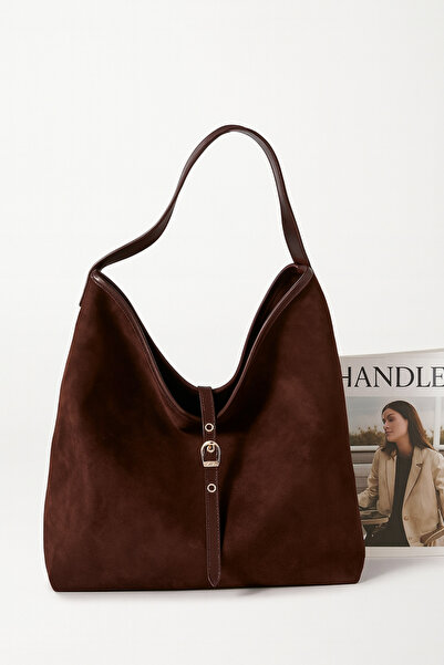 Handley Πολυτελής τσάντα ώμου από καστόρι με λαβή