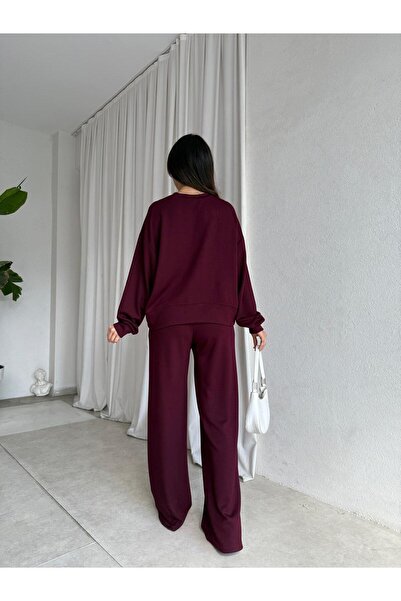 Mooi Butik Laura Suit 8556 - Burgundy