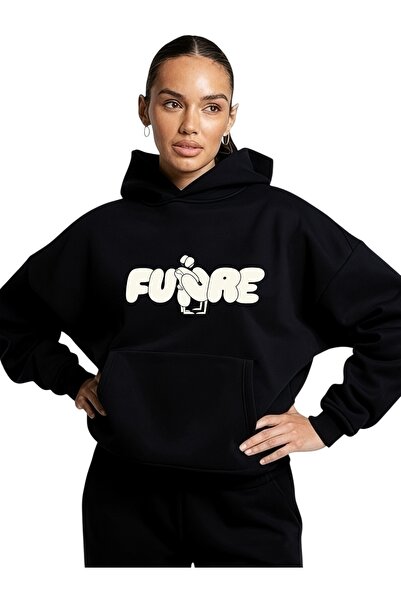 ArtYus Unisex Future Colorful Special cu imprimeu Cotton supradimensionat cu ...