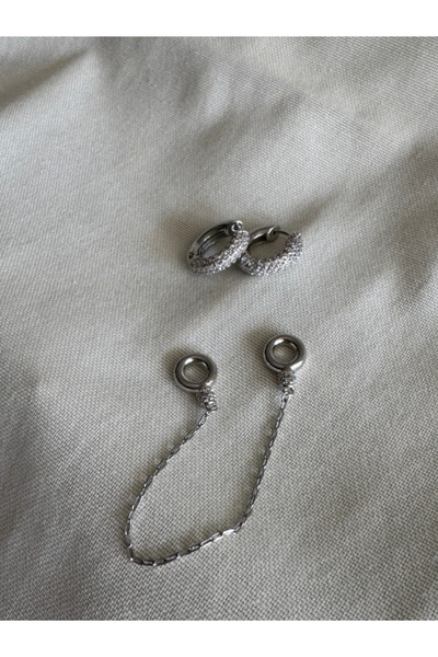 bijuxbymrv Bym Model Earrings Silver Color